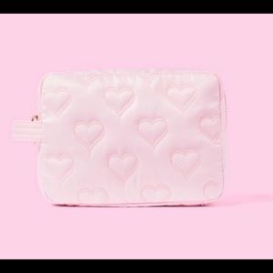 Pink quilted hearts. Stoney Clover x Target large pouch NWT.
